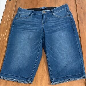 Democracy Absolution Skimmer Blue Jean Shorts Size 18W